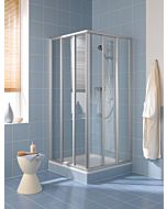 Kermi Viertelkreis Duschkabine Ibiza 2000 100x100x185 R 50