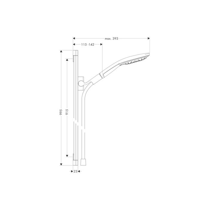Hansgrohe Raindance Rainfall Duschkopf – 150 Mm, Chrom