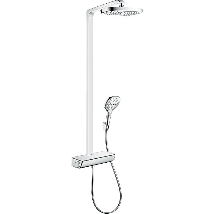 hansgrohe Raindance Select 300 Showerpipe 27282000 E300, chrom, 2jet, EcoSmart 9L, Brausearm 38 cm