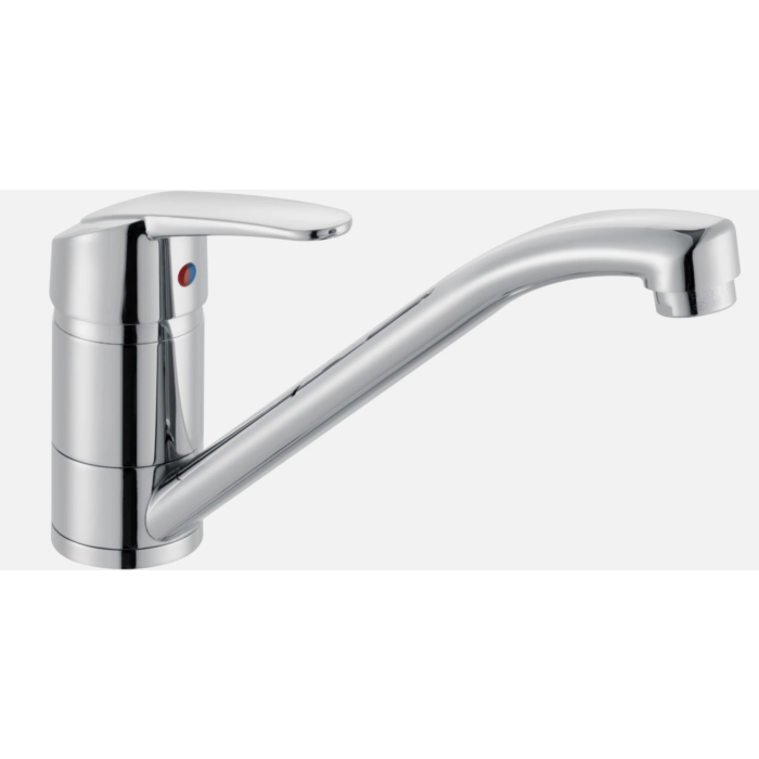 Heinrich Schulte alpha_100 single-lever sink mixer Z058802-00010 chrome-plated, swiveling pipe spout