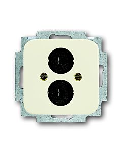 Busch Jaeger  Lautsprecher Steckverb. 2147 U-212 weiss Busch Duro 2000 SI Zentralscheibe