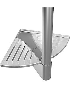 Hansa Eckmontageset Hansaclear 04530200 verchromt, mit Ablage