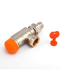 Heimeier Thermostatic valve body 3910-02.000 Axial, DN 15, with automatic flow control