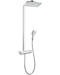 hansgrohe Raindance Select Showerpipe 27286400 E360 1Jet, blanc chromé , avec bras de douche 380 mm