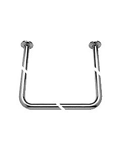 Brausevorhangstange U-Form 800x800x800mm, Baukasten-System,chrom