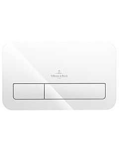 Villeroy & Boch ViConnect M200 922400RE Betätigungsplatte, glossy white, Sicherheitsglas