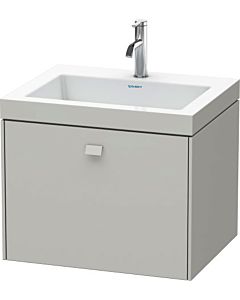 Duravit Brioso c-bonded Waschtisch mit Unterbau BR4600N0707, 60x48cm, Betongrau Matt, ohne Hahnl.