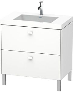Duravit Brioso c-bonded Waschtisch mit Unterbau BR4701N1818, 80x48cm, Weiß Matt, ohne Hahnloch