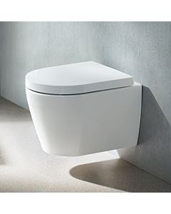 Duravit ME by Starck Wand Tiefspül WC 2530092000 weiss, Rimless, Compact, mit HygieneGlaze
