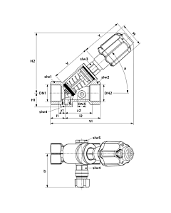 Aalberts SEPP municipal KFR valve 0000918 DN 50, brass, non-rising spindle, without grease chamber