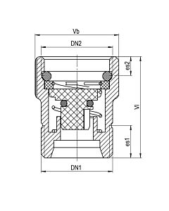 Seppelfricke stop eau Aquastop protection contre l&#39;éclatement du tuyau DN 15, laiton chromé