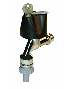 Seppelfricke Sepp fitting combination 0049834 DN 15, chrome-plated brass, pipe aerator, backflow preventer, hose screw connection