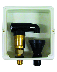 Aalberts SEPP Safe Rohrbelüfter 0006051 DN 15-G 1/2a x G 3/4a, einfach, im Wandeinbaukasten