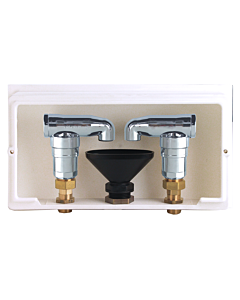 Aalberts SEPP Safe pipe aerator 0006052 DN 15-G1/2a x G1a x G1/2a, 2-fold in wall installation box