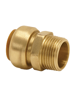 Aalberts VSH Tectite raccord de transition 4751441 15 mm x R 2000 /2, laiton, IG/AG, cuivre, détachable