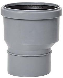 adaptateur de réduction Airfit 61190RA DN 110 x 90, excentrique, en polypropylène, gris