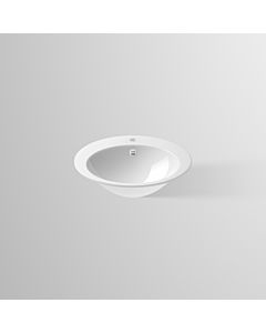 Alape EBO600H Einbauwaschtisch 2104000000 60 x 50 cm, weiss, mit Hahnloch und Überlauf