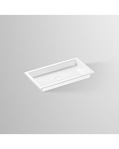 Alape EB.RE700.4 Einbau-Waschtisch 2207000000 700 x 398 mm, weiß, ohne Hahnloch und Überlauf