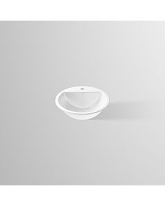 Alape EB S450H Einbauwaschtisch 2406100000 Ø 450 mm, mit Hanhnloch, ohne Überlauf, weiß