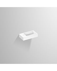 Alape XS500H.R. Waschtisch 4292000000 500 x 268 mm, weiß, mit Hahnloch, ohne Überlauf, Becken rechts