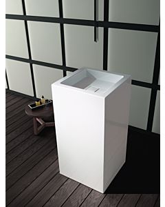 Lavabo sur colonne Alape RX450QS 4804000000 455 x 507 mm, blanc, sans trou de robinetterie ni trop-plein