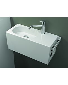 Lavabo Alape Fusion.S WP.XXS1 5062800000 580 x 236 mm, blanc, vasque ovale à gauche, avec trou de robinetterie, sans trop-plein