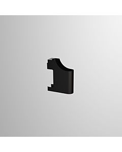 Alape siphon cover 8113999980 for renovation, matt black, powder-coated, W/H/D 118 x 440 x 355 mm