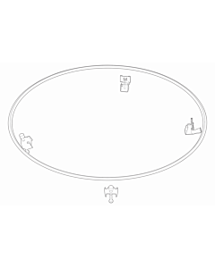 Alape Zubehörbeutel 9510950011 483x5x483mm, 5-teilig