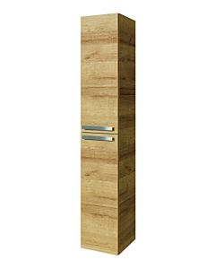 Artiqua Serie 843 Hochschrank HCT303314BG228 168x30x33cm, 2 Türen Graphit Struktur
