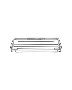 ASW soap basket 102188 chrome-plated brass, 200 mm x 100 mm, open