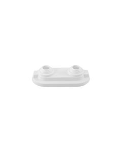 Universal double hinge rosette 161022 plastic white, for pipes 10 - 22mm Universal , pipe Universal 50mm