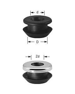 ASW Stedo urinal connector 180139 Ø 33-35 mm, tube 12-20 mm, for hole inlet, white