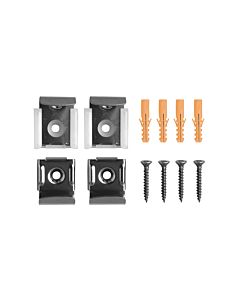 Stedo mirror clamp, mirror holder, mirror mounting set, stainless steel