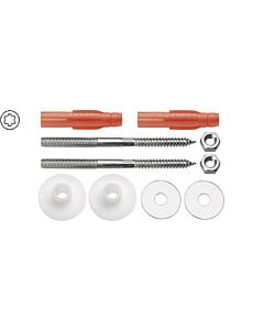 ASW washbasin fixing 471475 M10 x 140 mm, without caps, ToxTri dowels