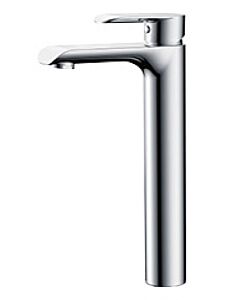 Robinet mitigeur de lavabo AqvaZone AqvaBasic IV 002753440 chromé, avec bonde clic-clac 1 1/4 pouce