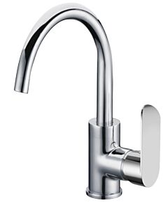 Robinet de lavabo AqvaZone AqvaBasic IV 002757440 chromé, levier latéral