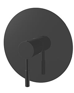 Ensemble de finition AqvaZone AqvaDesign 024566702 noir mat, pommeau de douche rond