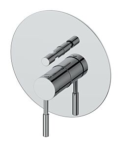 AqvaZone AqvaDesign pre-assembled set 024666750 chrome, round, bath filler and shower