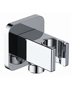 AqvaZone AqvaShower wall connection elbow 025517450 chrome, soft edge, with holder, 1/2 inch