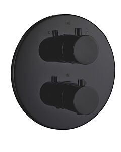 AqvaZone AqvaTherm pre-assembly set 054565702 matt black, thermostatic mixer