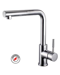 AqvaZone AqvaKitchen Spültischarmatur 082160750 chrom, Niederdruck, mit Geschirrbrause