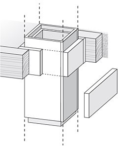 Bertrams Camino-fix mise en œuvre 02DFH pour plafonds en bois L90