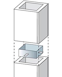 Connecteur en acier inoxydable Bertrams Camino-fix 02EV22 dimensions 220/220 mm
