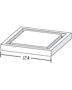 Plaque de base pour arbre léger Bertrams Camino-fix 02FP14 dimensions 140/140 mm
