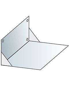 Console murale Bertrams Camino-fix 02WKV22 dimensions intérieures 220/220 mm, galvanisée