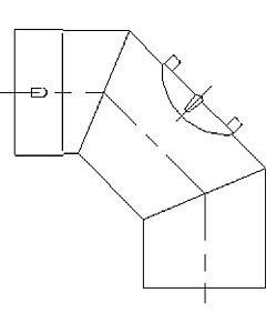 Arc à segments Bertrams Ewr-d 21SB90-180 90°, Ø 180 mm, fixe