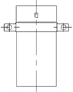 Bertrams Ewr-d Zwischenstütze 21ZSH-D80 80 x 0,6 mm, mit Haltering
