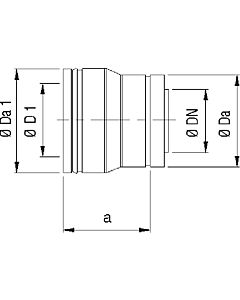 Bertrams Dw Erweiterungsstück 22ES200 Ø 200 mm, doppelwandig