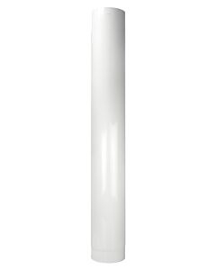 Bertrams ALU-Pu Abgasrohr 04RL1000-90 1000 mm, Ø 90 mm, weiß-pulverbeschichtet