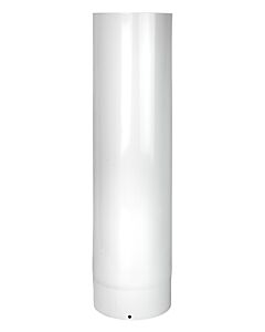 Bertrams ALU-Pu Abgasrohr 04RL500-130 500 mm, Ø 130 mm, weiß-pulverbeschichtet